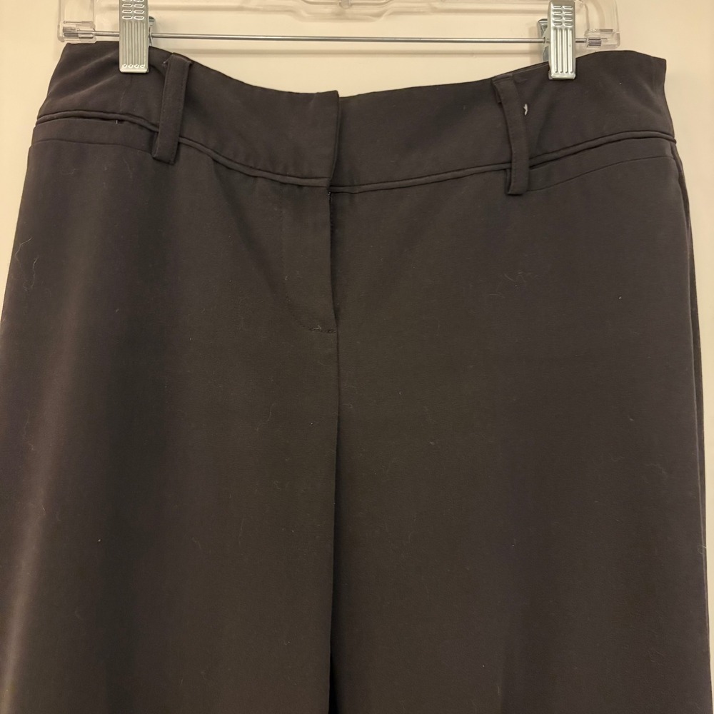 Larry Levine Women's Black Flare Leg Dress Pants Office Career Slacks - Picture 2 of 6